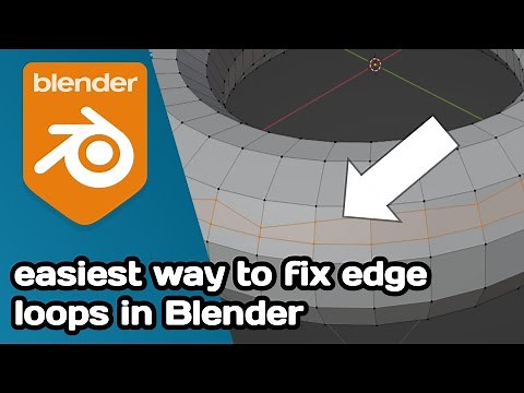 How to Easily fix edge loops in few steps in Blender | Blender modeling tutorials