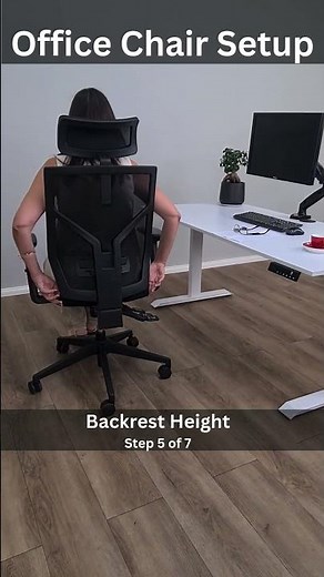 Office Chair Setup Step 5 of 7: Backrest Height #backrest #ergonomicchair
