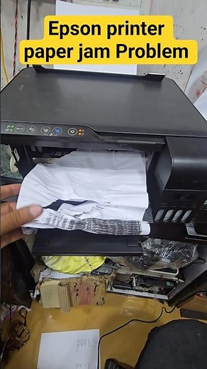 Epson L3250 L3210 Printer Paper Jam and Red Light Blinking Solutions #paperjam