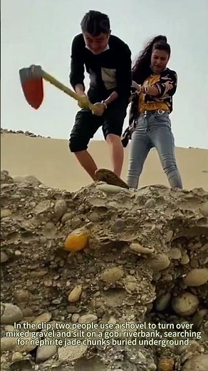 Hand Digging For Nephrite Jade In Gravel Riverbed, Field Safety Tips For Jade Hunters