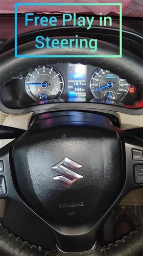 Free Play in steering 🚗 #cartips #shorts