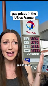 Gas prices in the US vs France #usa #american #france #gasprices #gas | usa vs france