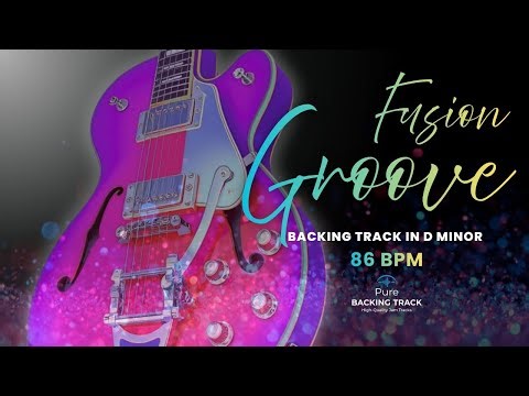 Fusion Backing Track (Dm) 86 BPM | Soft & Sophisticated Guitar Jam 🎸✨