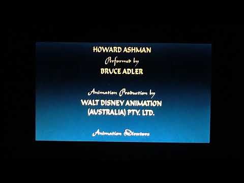 ALADDIN AND THE KING OF THIEVES(1996) UK END CREDITS.