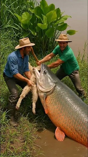 Giant Arapaima Attacks Alpaca Farmers Dramatic Rescue Explained #catfish #Arapaima #AnimalRescue