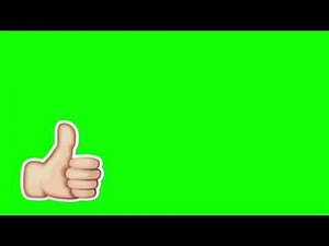 Thumbs Up animation greenscreen