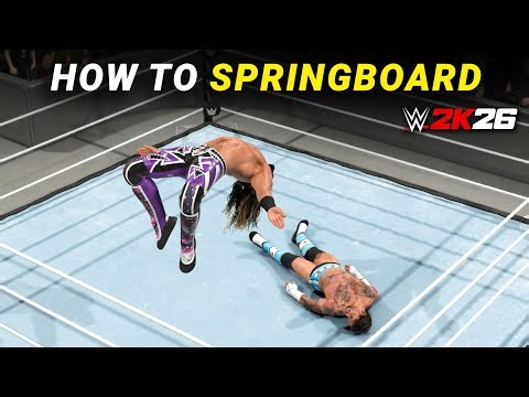 How to Springboard Off Ropes in WWE 2K26 (Xbox, Playstation, PC)