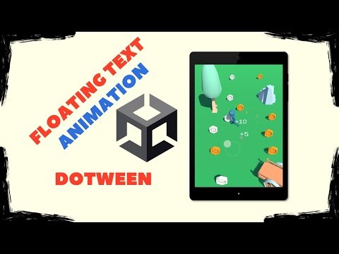 Floating text with dynamic animation in unity