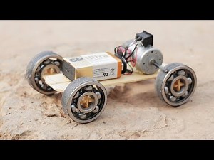 DIY a mini car with bearing and DC motors