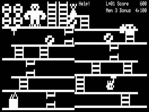 Donkey Kong game for TRS-80 Model 1
