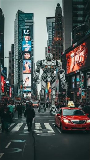 Ai walking robot 🤖 #greenscreen #funny