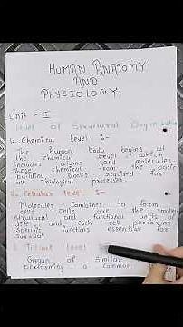 Anatomy made easy! Levels of structural organization explained in 60 sec #pharmacy#scriptandscience