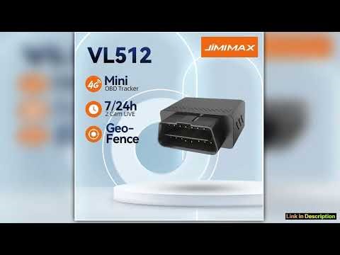 JIMIMAX VL512 LTE OBD GPS Tracker Mini Car Tracking 936V 4G Sos Tracking Device Realtime GPS 4G Car