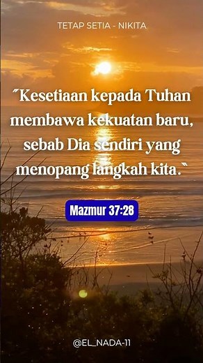 Tetap Setia | Nikita | Lagu Rohani Saat Teduh