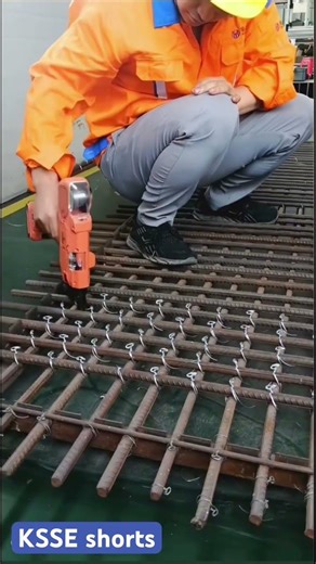 Super Fast Rebar Tying Technique: Speed & Precision on Site #Construction #CivilEngineering #Rebar