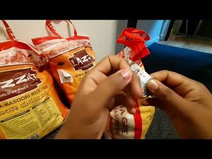 How to open a rice bag sealing without using any scissors or knife.