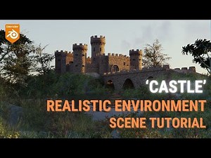 CASTLE - Blender Create Realistic Environment Scene Tutorial / Blender 3.6