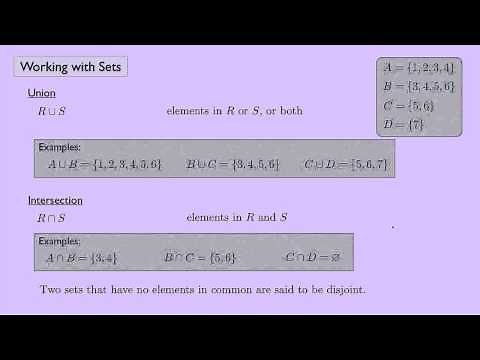 (Abstract Algebra 1) Working with Sets
