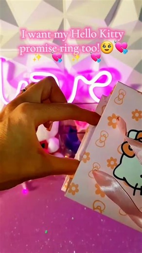 Promise ring Hello kitty 💘 #hellokitty #kawaii #kitty #cute #sanrio #joyas #jewelry #ring #anillo