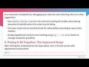 Automate Your Email Attachments with AppleScript: A Guide to Saving Incoming Files Efficiently