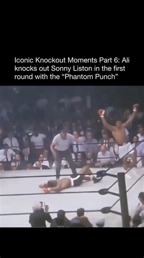 KNOCKOUT on Instagram: "Iconic @Knockout Moments Part 6: The Phantom Punch On May 25, 1965, Muhammad Ali cemented his legacy with one of the most controversial knockouts in boxing history. Facing Sonny Liston in their highly anticipated rematch, Ali dropped the former champion in the first round with what became known as the Phantom Punch—a short right hand that sent Liston to the canvas just over a minute into the fight. To this day, the knockout remains a topic of debate. Some believe Ali’s li
