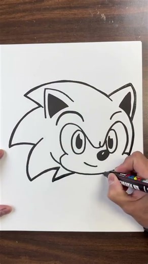 how to draw sonic the hedgehog...