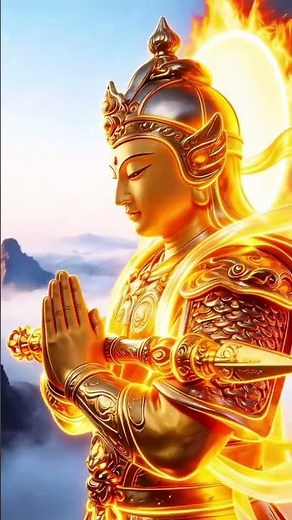 🙏 南無護法韋馱尊天菩薩​韋馱菩薩是佛教中著名的護法神，也是「賢劫千佛」中的最後一尊佛（樓至佛）。在寺院中，祂通常身披甲冑、手持金剛寶杵，守護著佛法與僧團。​