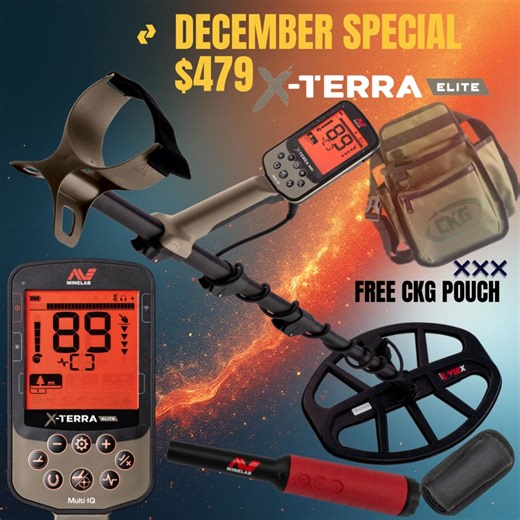 🔥 Minelab X-Terra Elite — Free Pro-Find 40 Pinpointer! 🔥 Grab the all-new X-Terra Elite and get premium extras at no added cost. FREE Bonuses Included: ✔️ Minelab Pro-Find 40 Pinpointer ✔️ CKG Finds Pouch (Gift!) PLUS: 📦 Free Shipping 📍 Local Pickup Available at Gulf Coast Detector – Freeport, FL High performance. Lightweight. Multi-IQ power. Incredible value. 👉 Shop Now & Claim Your Free Gear! | Gulf Coast Detector