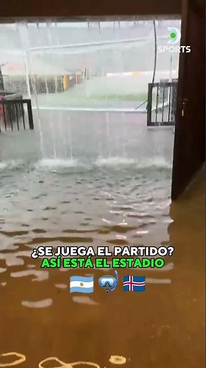 A DOWNPOUR BEFORE THE ARGENTINA MATCH 🌧️🇦🇷