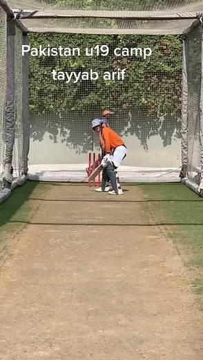 Tayyab Arif Batting Practice at Pakistan U-19 Camp