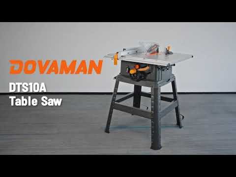 How to Install a 10 Inch Table Saw DOVAMAN DTS10A 15A Table Saw with Stand Setup Guide
