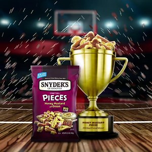 Introducing…*your* Flavor Frenzy champion, 🏆Honey Mustard and Onion Pieces🏆! When your bracket is all pretzels, there are no upsets. 😎 | Snyder's of Hanover