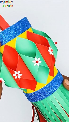 Wow!! Wonderful #Christmas Paper #Lamp Making Ideas #reelsvideo #viralpost #trendingreels | Origami Art & Crafts