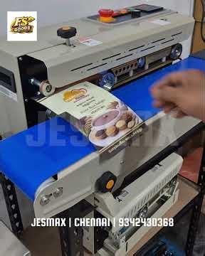 Standup and zip lock pouch sealing machine in chennai