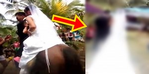 Newlywed Unique Reception Entrance Song Made Viewers Laugh (Video)