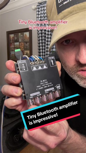 Impressive Tiny 2.1 Bluetooth Amplifier with Subwoofer Control