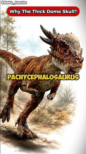 Why Did Pachycephalosaurus Have a Dome Skull? #pachycephalosaurus #dinosaur #prehistoric