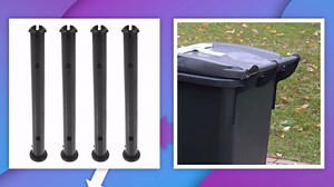 Zerodeko 4pcs Trash Can Latch Dustbin Lid Plugs Trash Bin Outdoor Trash Can Lids Buckles Garbage Can Buckle Universal Plug Dust Bin Buckles Tool