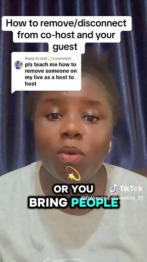 Replying to @Joel💫 How to remove/disconnect from co-host and your guest #tiktoktips#tiktoktipsandtricks#contenttips#creatortips#disconnect#cohost#guest#howtodisconnectfromcohost#howtodisconnectguestfromlive
