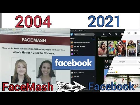 Evolution of Facebook (2004-2021) | Facebook founded in 2014 |#FaceMash #facebook #historyoffacebook