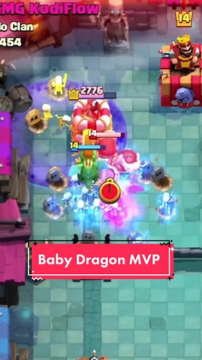 Clash Royale Baby Dragon MVP Gameplay