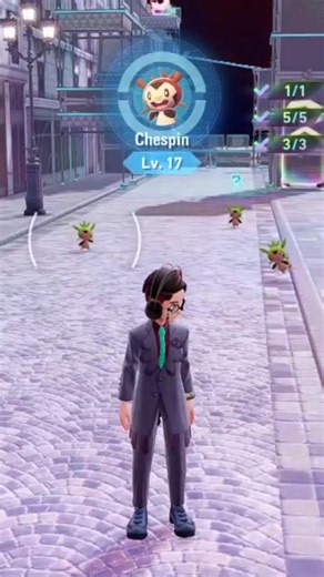 pokemon legend za shiny chespin #pokemon #pokemonlegendsza #shinyhunting #pokemonza #pokémonza