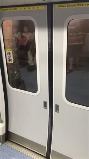 SMRT: Thomson East Coast Line, Train passing TE22A Founders Memorial at Speed #smrt #metro #train