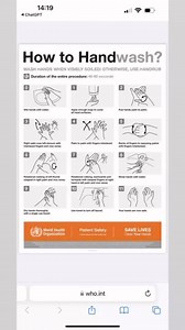 🧴 How to Wash Your Hands (WHO 6-Step Technique) 1. Wet hands with water 2. Apply enough soap to cover all hand surfaces 3. Rub hands palm to palm 4. Right palm over left dorsum with interlaced fingers and vice versa 5. Palm to palm with fingers interlaced 6. Backs of fingers to opposing palms with fingers interlocked 7. Rotational rubbing of left thumb clasped in right palm and vice versa 8. Rotational rubbing, backwards and forwards with clasped fingers of right hand in left palm and vice vers