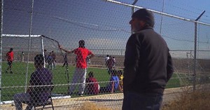 Why a man camped outside a Texas migrant facility