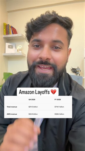 Shubham Londhe | DevOps Wale Bhaiya on Instagram: "Amazon Layoffs 💔"