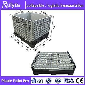 [Hot Item] Large Bulk Stackable Heavy Industrial Use Plastic Storage Collapsible Plastic Storage Containers