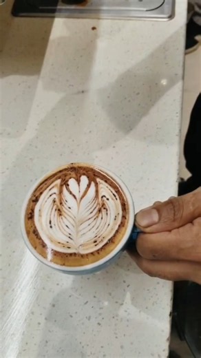 Pov-Rosetta Latte art-How to make #coffee #rosettalatteart #pour #music #fypシ #how #fypage