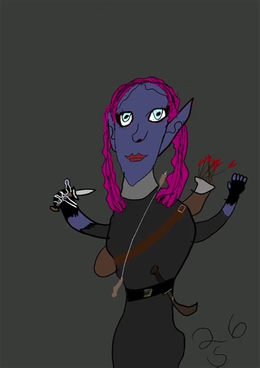Dark elf drawing