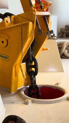 Anchor chain testing | #anchor #marine #marineequipment